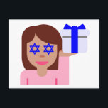 chanukkah hair flip emoji feestdagenkaart<br><div class="desc">hanukkah , chanukkah , " hair flick emoji " , emoji , " info girl emoji " , " roze meisje emoji " , jewish , jew , hebrew , hannukah , channukah , " star of david " kawaii " information emoji pastel roze meisje gift cadeau</div>