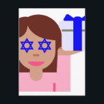 chanukkah hair flip emoji feestdagenkaart<br><div class="desc">hanukkah , chanukkah , " hair flick emoji " , emoji , " info girl emoji " , " roze meisje emoji " , jewish , jew , hebrew , hannukah , channukah , " star of david " kawaii " information emoji pastel roze meisje gift cadeau</div>