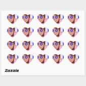 chanukkah hair flip emoji hart sticker (Vel)