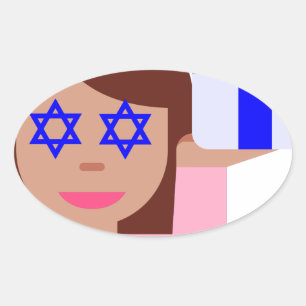 chanukkah hair flip emoji ovale sticker
