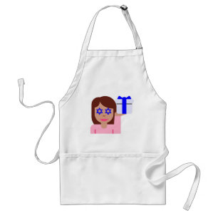 chanukkah hair flip emoji standaard schort