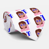 chanukkah hair flip emoji stropdas (Opgerold)
