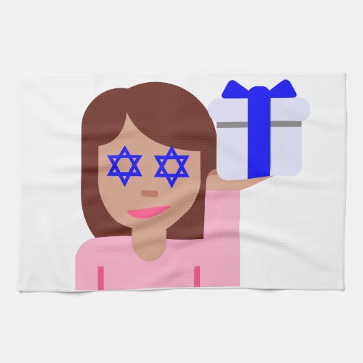 chanukkah hair flip emoji theedoek (Horizontaal)