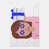 chanukkah hair flip emoji theedoek (Verticaal)