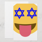 chanukkah hanukkah emoji briefpapier (Voorkant / Achterkant)