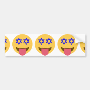chanukkah hanukkah emoji bumpersticker