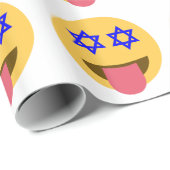 chanukkah hanukkah emoji cadeaupapier (Rol Hoek)