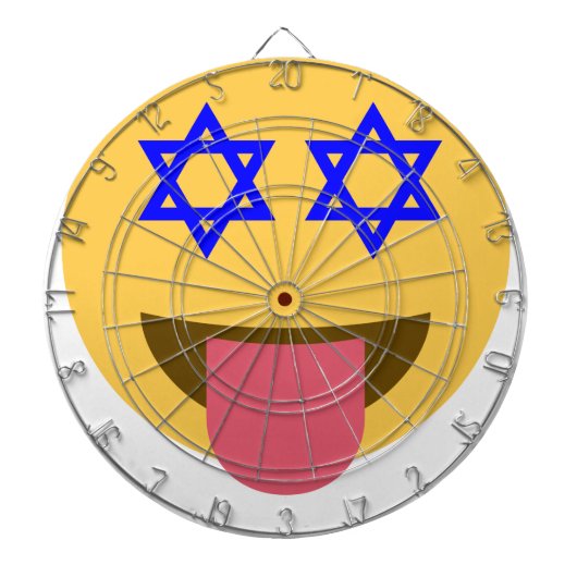 chanukkah hanukkah emoji dartbord (Voorkant)