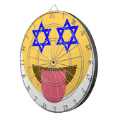 chanukkah hanukkah emoji dartbord (Voorkant Rechts)