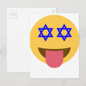 chanukkah hanukkah emoji feestdagenkaart (Voorkant / Achterkant)