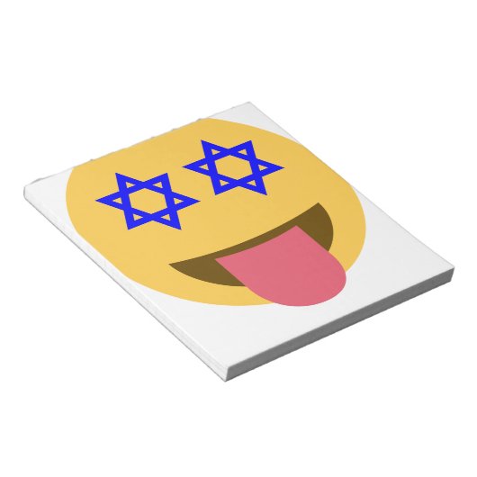chanukkah hanukkah emoji notitieblok (Schuin)