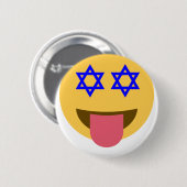 chanukkah hanukkah emoji ronde button 5,7 cm (Voorkant /achterkant)