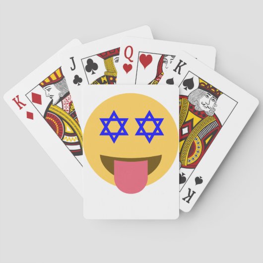 chanukkah hanukkah emoji speelkaarten (Achterkant)