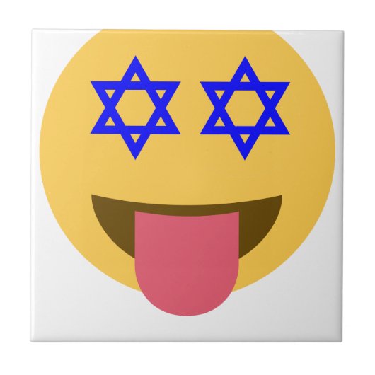 chanukkah hanukkah emoji tegeltje (Voorkant)