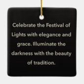 chanukkah keramisch Ornament (Achterkant)