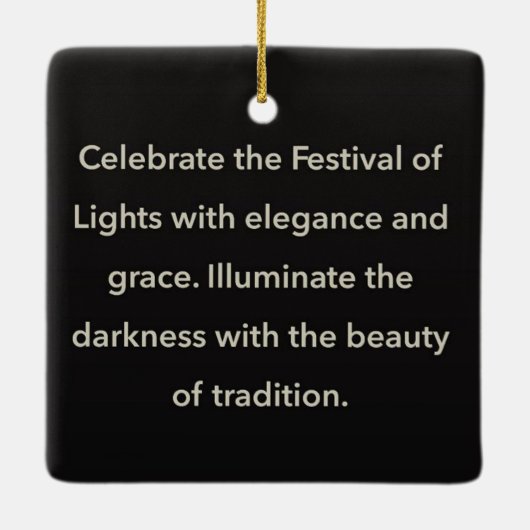 chanukkah keramisch Ornament (Achterkant)