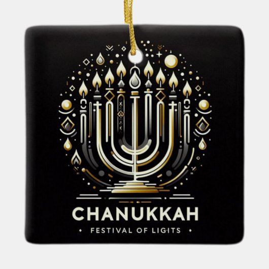 chanukkah keramisch Ornament (Voorkant)