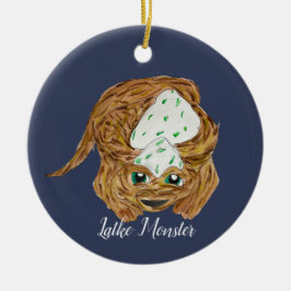Chanukkah Latke Monster Keramisch Ornament