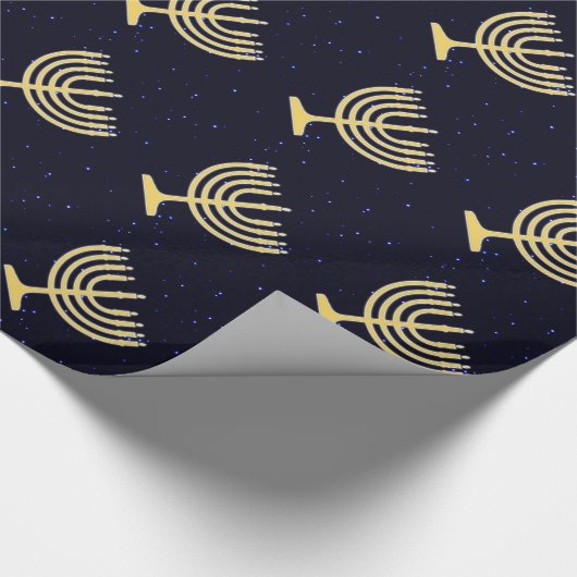 Chanukkah Menorah Cadeaupapier (Hoek)