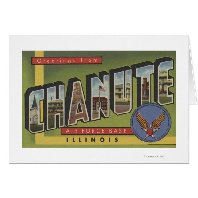 Chanute Air Force Base - Grote letterscènes (Voorkant Horizontaal)