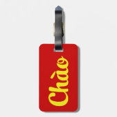 Chào / Hallo ~ Vietnam / Vietnamees / Tiapng Vioot Bagagelabel (Achterkant verticaal)