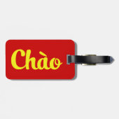 Chào / Hallo ~ Vietnam / Vietnamees / Tiapng Vioot Bagagelabel (Achterkant horizontaal)