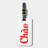 Chào / Hallo ~ Vietnam / Vietnamees / Tiapng Vioot Bagagelabel (Voorkant verticaal)