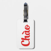 Chào / Hallo ~ Vietnam / Vietnamees / Tiapng Vioot Bagagelabel (Achterkant verticaal)