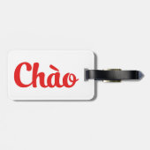 Chào / Hallo ~ Vietnam / Vietnamees / Tiapng Vioot Bagagelabel (Achterkant horizontaal)