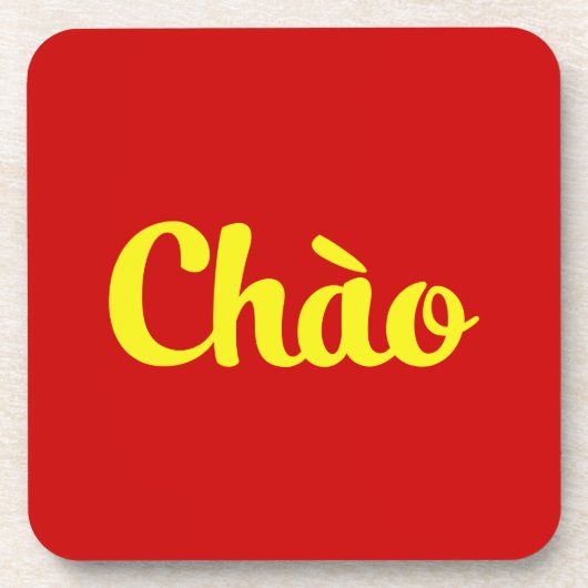 Chào / Hallo ~ Vietnam / Vietnamees / Tiapng Vioot Bier Onderzetter (Voorkant)