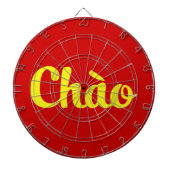 Chào / Hallo ~ Vietnam / Vietnamees / Tiapng Vioot Dartbord (Voorkant)