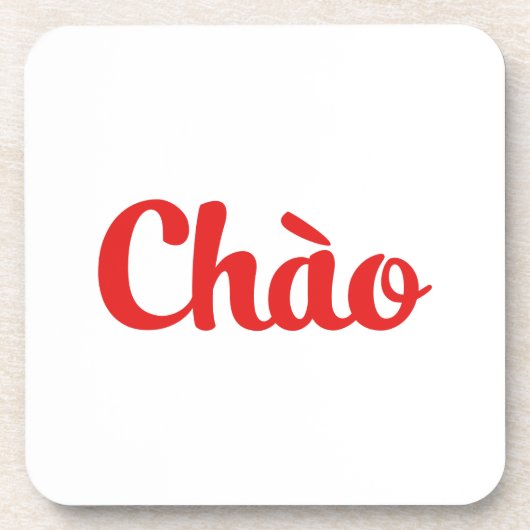 Chào / Hallo ~ Vietnam / Vietnamees / Tiapng Vioot Drankjes Onderzetter (Voorkant)
