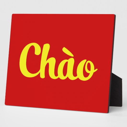 Chào / Hallo ~ Vietnam / Vietnamees / Tiapng Vioot Fotoplaat (Zijkant)
