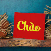 Chào / Hallo ~ Vietnam / Vietnamees / Tiapng Vioot Fotoplaat (Zijkant)