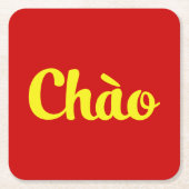 Chào / Hallo ~ Vietnam / Vietnamees / Tiapng Vioot Kartonnen Onderzetters (Voorkant)