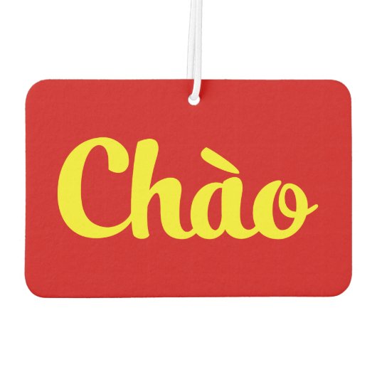 Chào / Hallo ~ Vietnam / Vietnamees / Tiapng Vioot Luchtverfrisser (Achterkant)