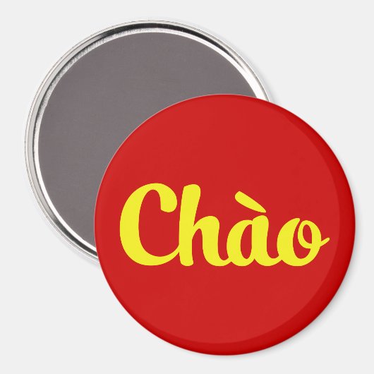 Chào / Hallo ~ Vietnam / Vietnamees / Tiapng Vioot Magneet (Voorkant / Achterkant)