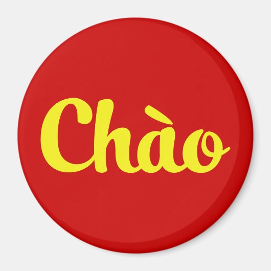 Chào / Hallo ~ Vietnam / Vietnamees / Tiapng Vioot Magneet (Voorkant)