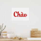 Chào / Hallo ~ Vietnam / Vietnamees / Tiapng Vioot Poster (Keuken)
