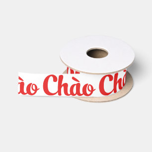 Chào / Hallo ~ Vietnam / Vietnamees / Tiapng Vioot Satijnen Lint