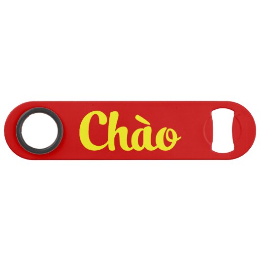Chào / Hallo ~ Vietnam / Vietnamees / Tiapng Vioot Speed Flessenopener (Voorkant (Horizontaal))