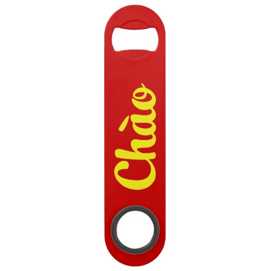 Chào / Hallo ~ Vietnam / Vietnamees / Tiapng Vioot Speed Flessenopener (Achterkant)