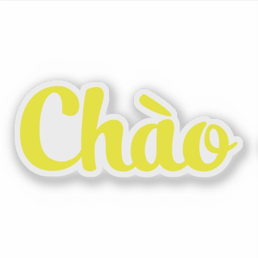 Chào / Hallo ~ Vietnam / Vietnamees / Tiapng Vioot Sticker (Voorkant)