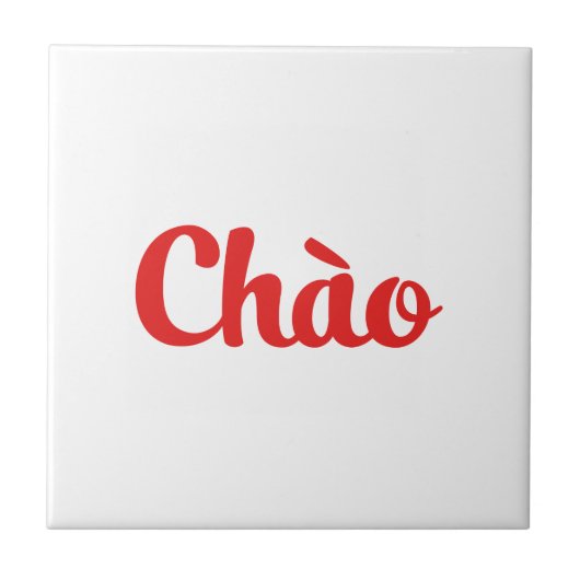 Chào / Hallo ~ Vietnam / Vietnamees / Tiapng Vioot Tegeltje (Voorkant)