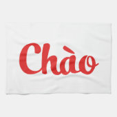 Chào / Hallo ~ Vietnam / Vietnamees / Tiapng Vioot Theedoek (Horizontaal)