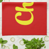 Chào / Hallo ~ Vietnam / Vietnamees / Tiapng Vioot Theedoek (Gevouwen)