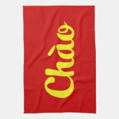 Chào / Hallo ~ Vietnam / Vietnamees / Tiapng Vioot Theedoek (Verticaal)