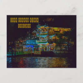 Chao Phraya bij nacht Briefkaart