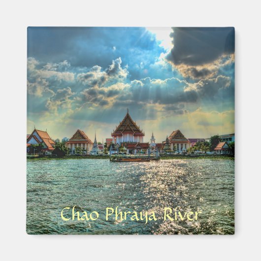 Chao Phraya-rivier Magneet (Voorkant)