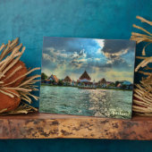 Chao Phraya rivier, Thailand Fotoplaat (Zijkant)